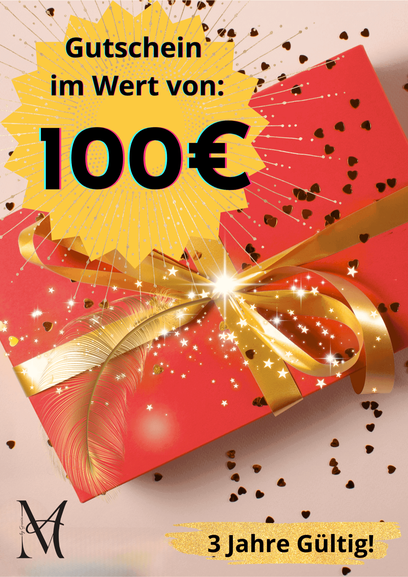100 € Geschenkgutschein. Keine Barauszahlung möglich!!!