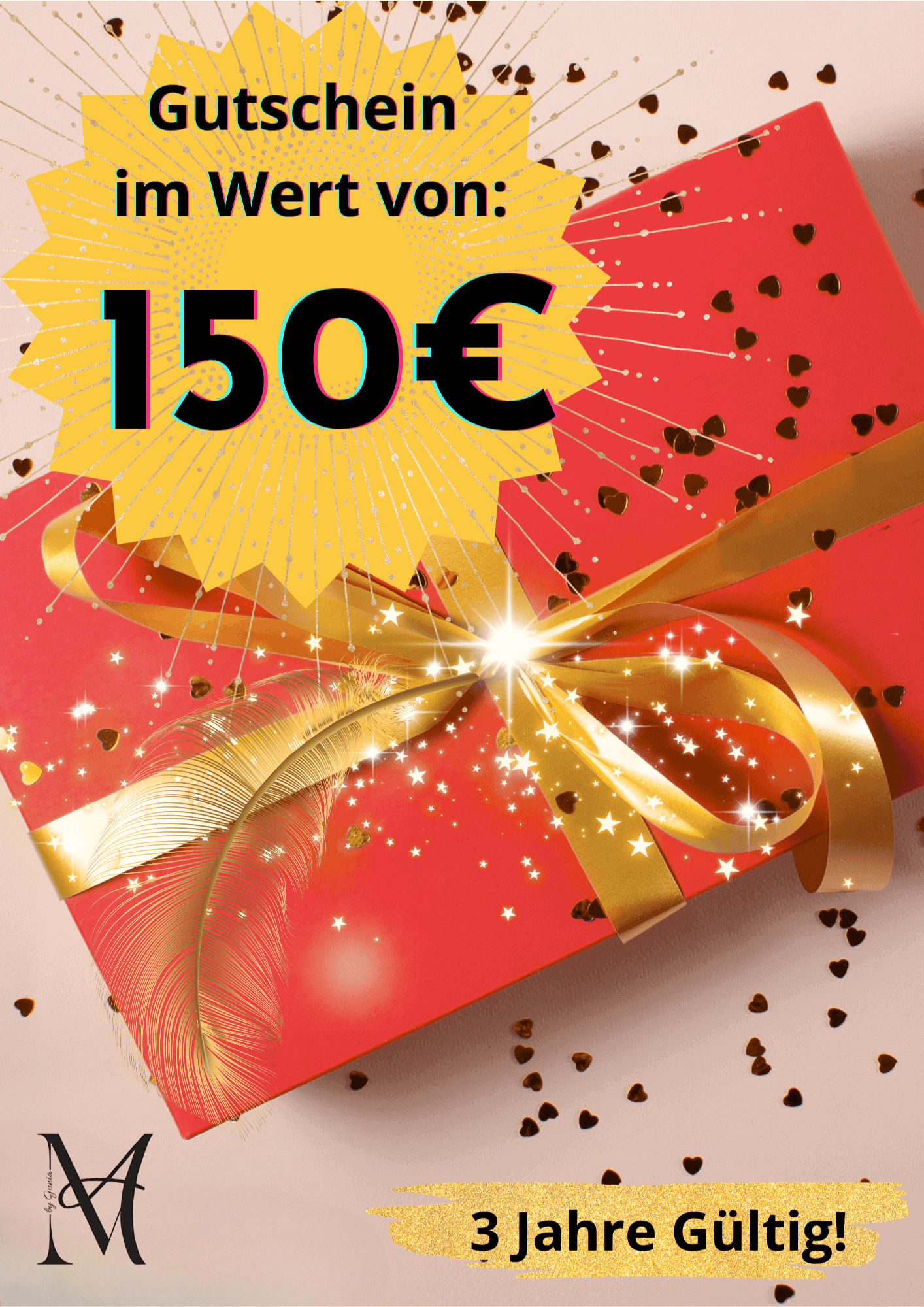 150 € Geschenkgutschein. Keine Barauszahlung möglich!!!