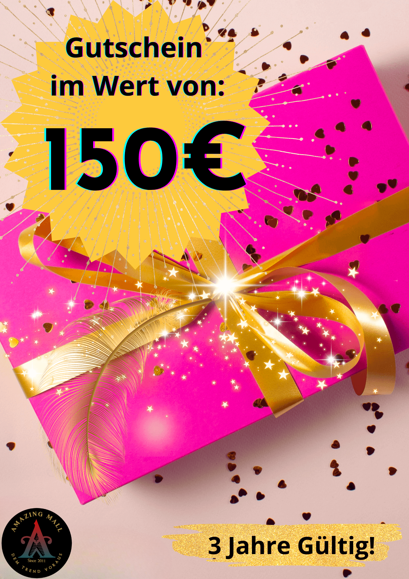 150 € Geschenkgutschein. Keine Barauszahlung möglich!!!