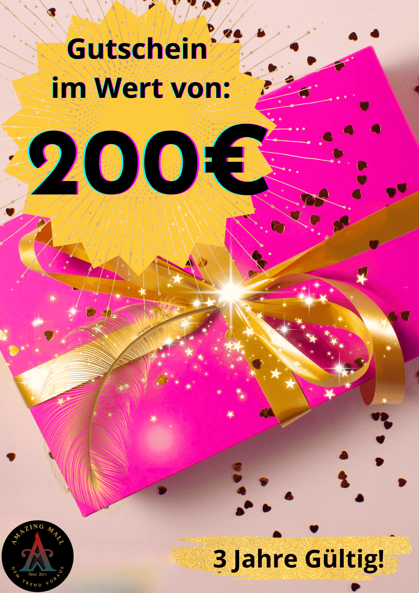 200 € Geschenkgutschein. Keine Barauszahlung möglich!!!