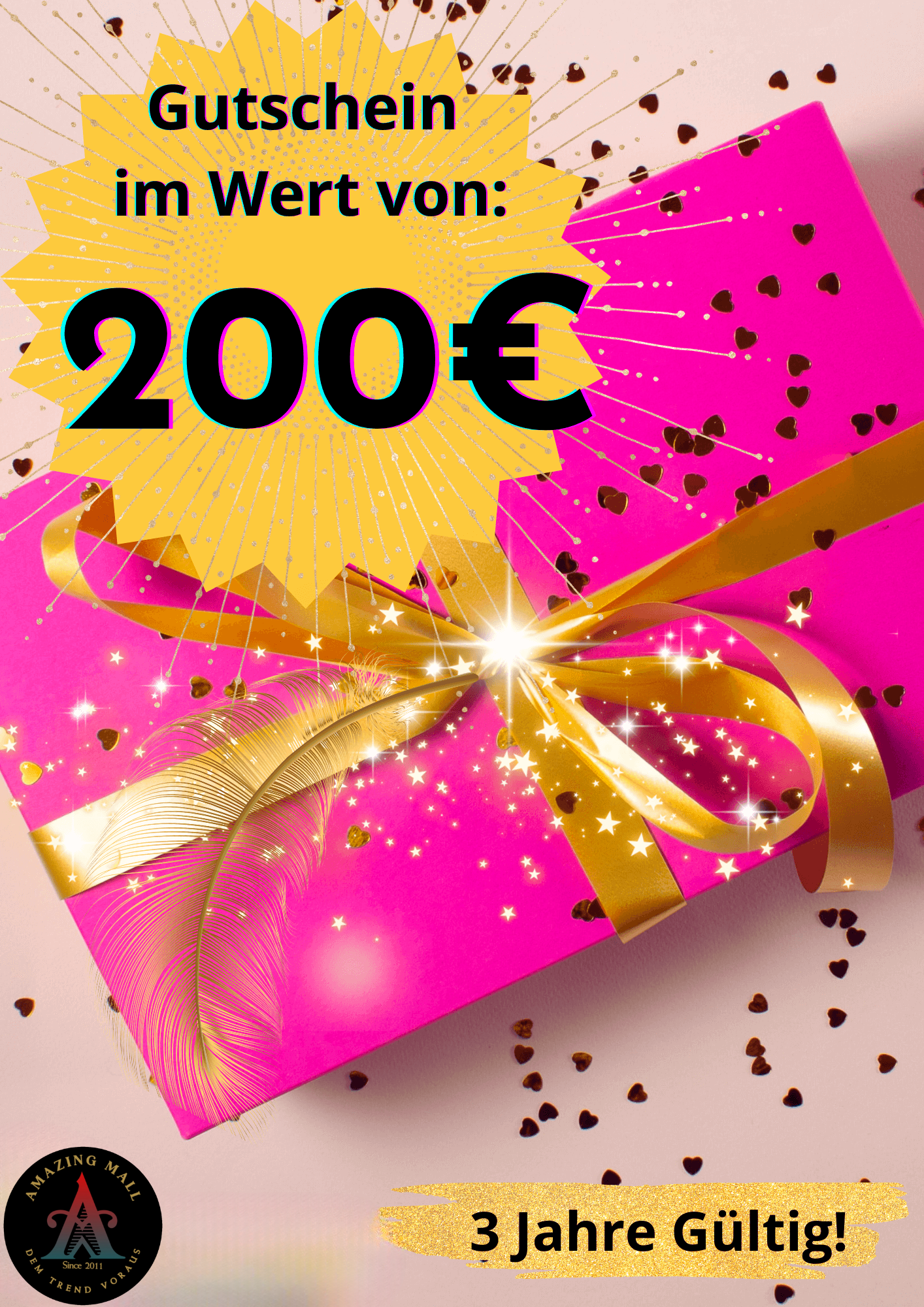 200 € Geschenkgutschein. Keine Barauszahlung möglich!!!
