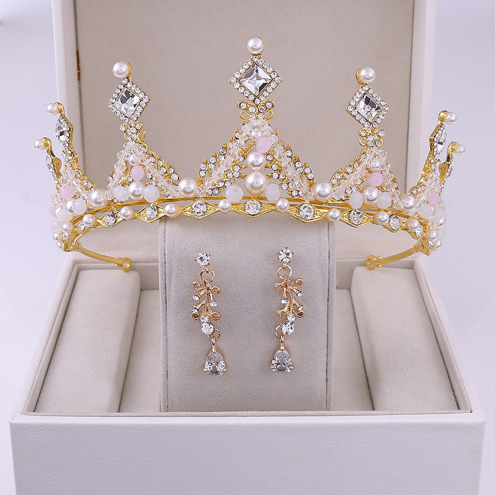 Hochzeit Verlobung Braut Kronen Ohrring Set