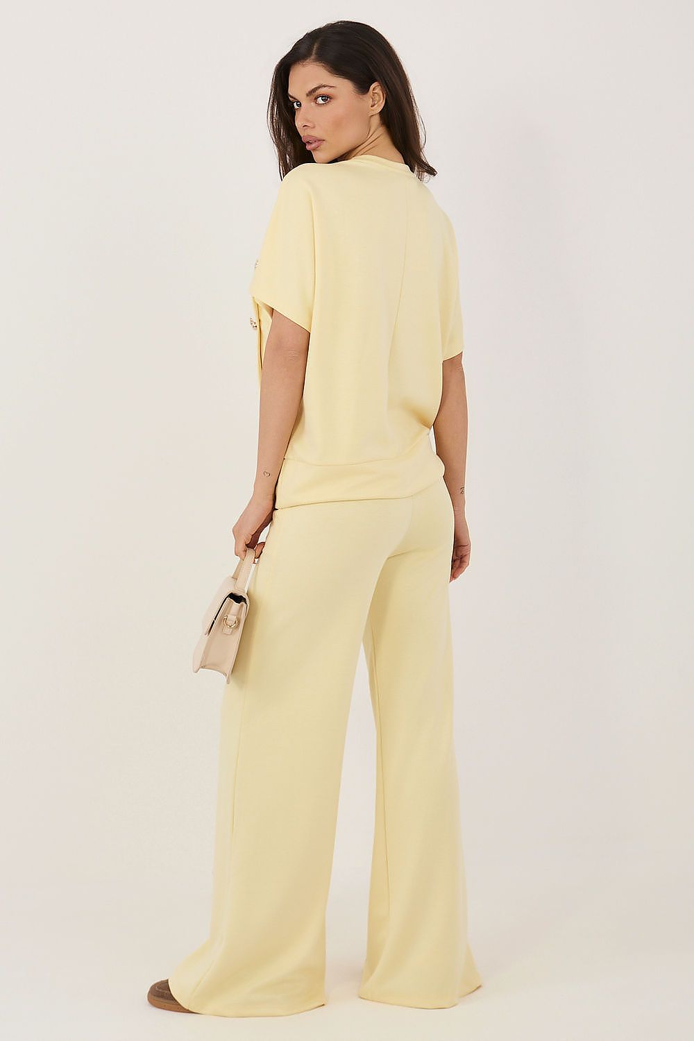 Damen Anzug-Set von Relevance gelb Rückansicht