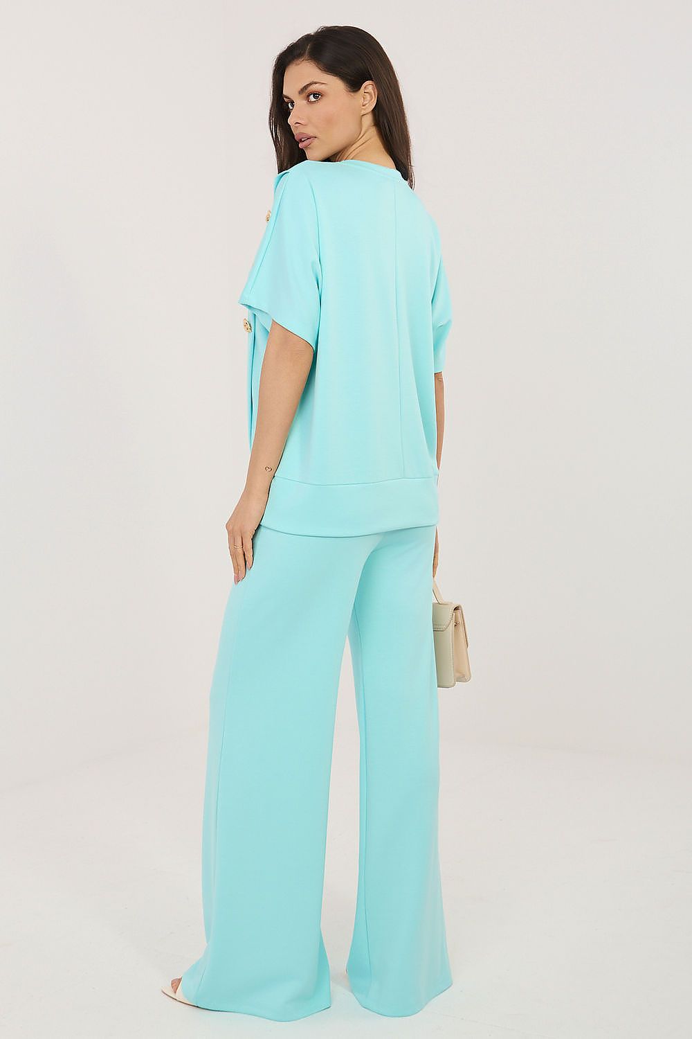 Damen Anzug-Set von Relevance grün Rückansicht