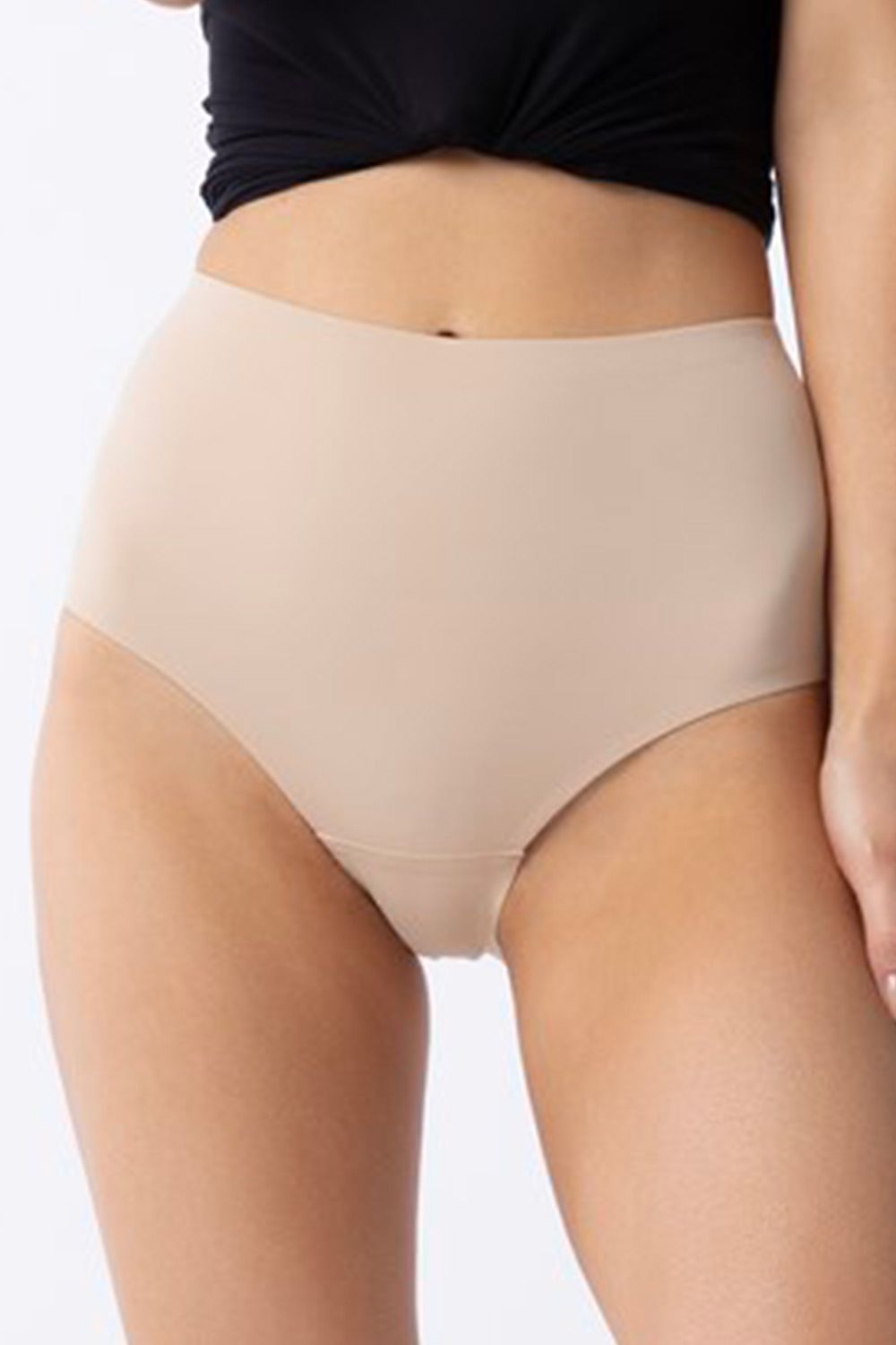 Damen Control High Waist Slip Höschen Julimex beige