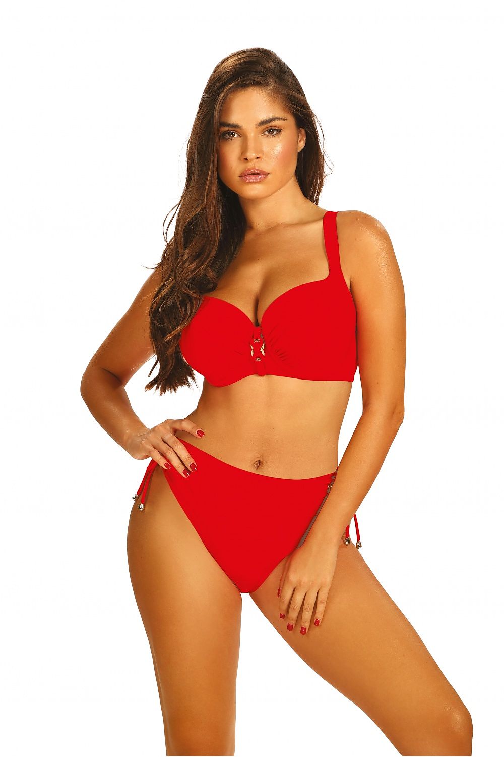 Damen Self Bikini Bayamon 7 mit gepolsterten Cups von Barontex rot
