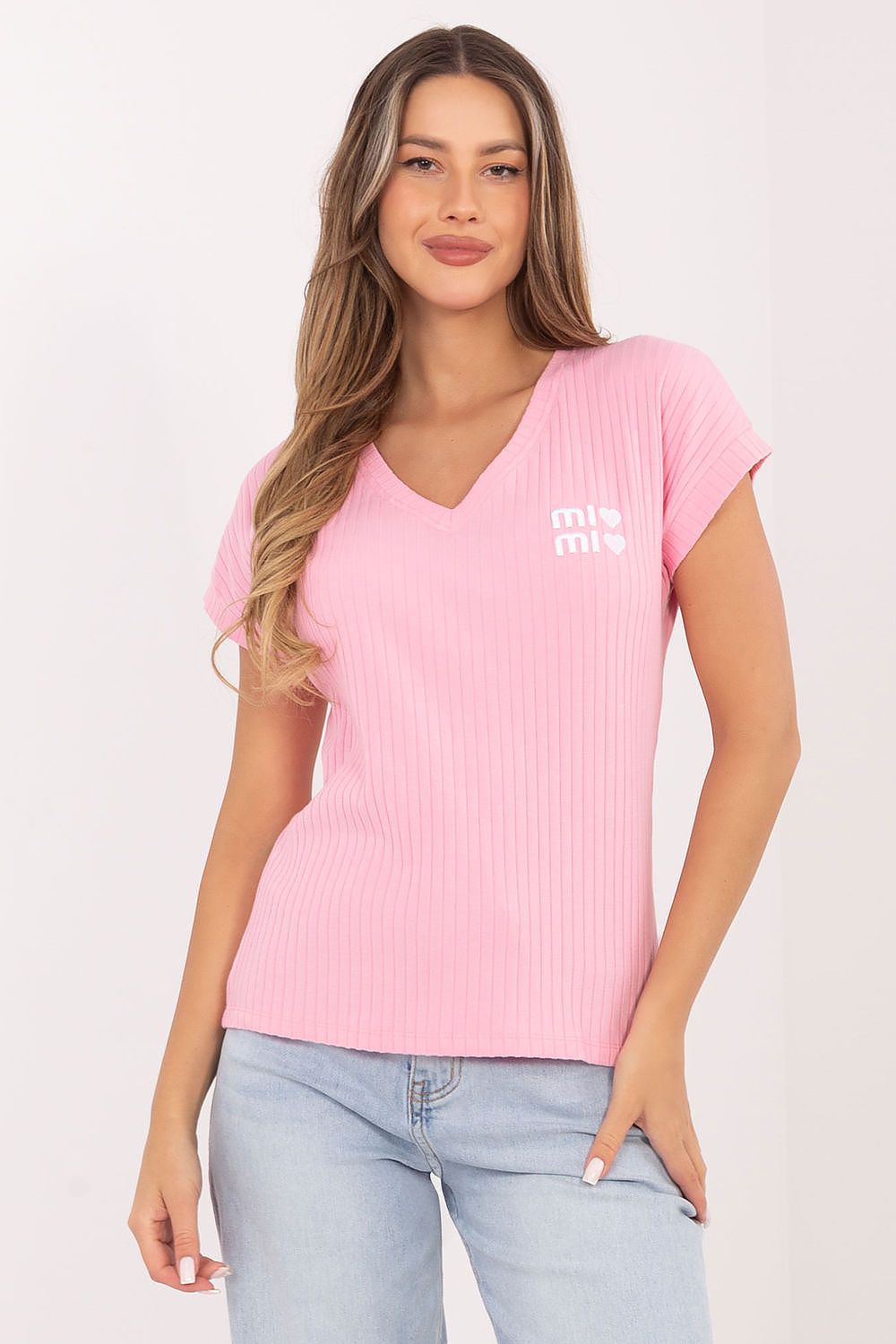 Damen kurzarm Shirt "MiMi" von Relevance rosa