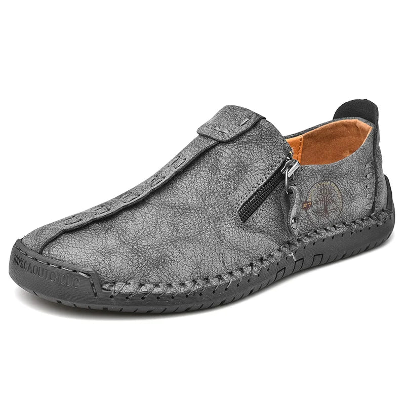 Handgemachte Herren Lederschuhe Casual Mokassins Slip On Loafers Atmungsaktiv