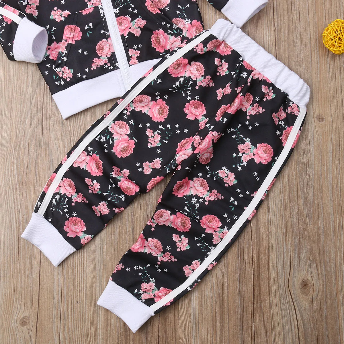Baby Mädchen Jogginganzug  mit Floral Print