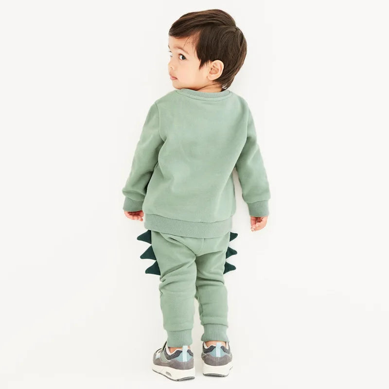 Little Maven Baby Jungen Jogging Anzug warmer Fleece Krokodil Design