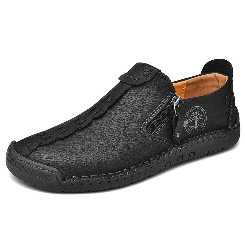 Handgemachte Herren Lederschuhe Casual Mokassins Slip On Loafers Atmungsaktiv