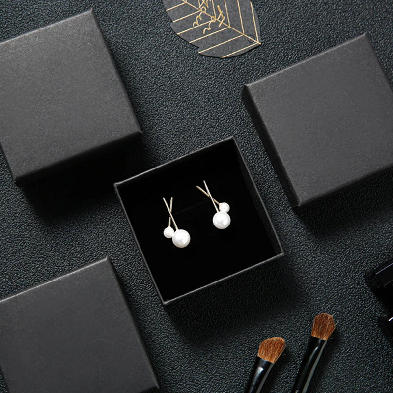 Kraft Geschenk Schmuck Box mit Schwamm30 Stk.