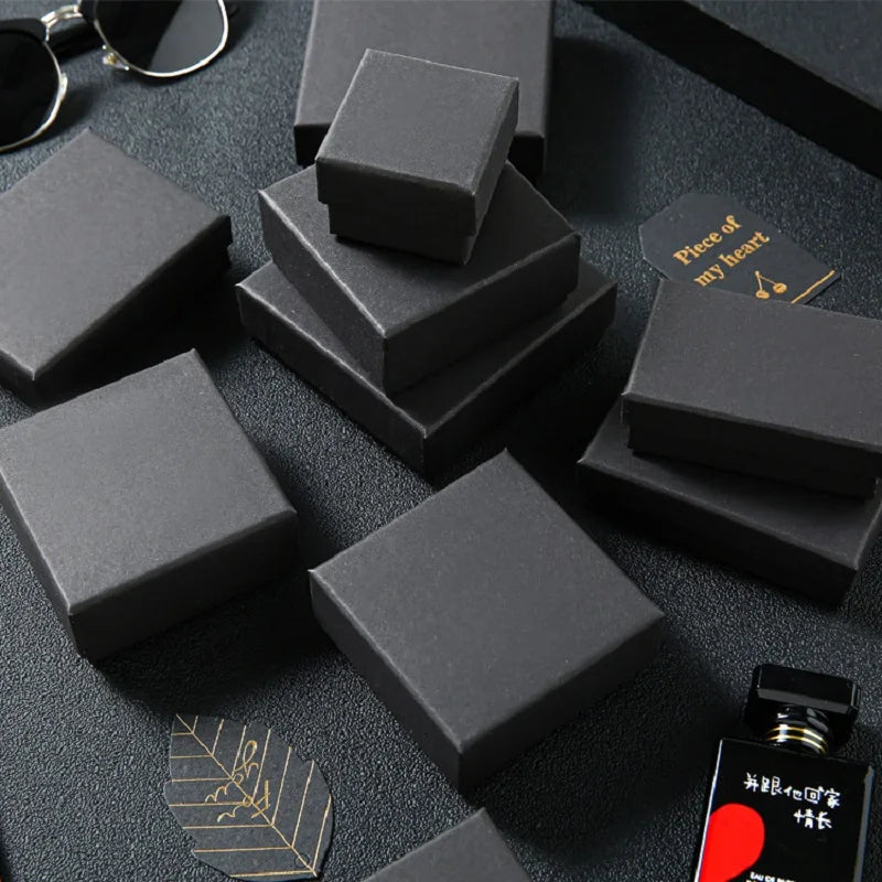 Kraft Schmuck Geschenk Box mit Schwamm30 Stk.