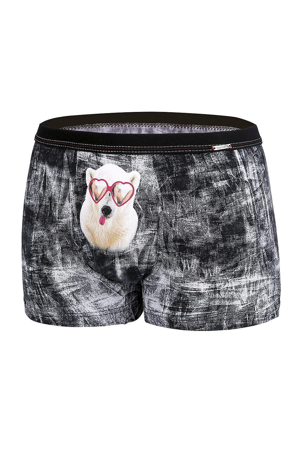 Lustige Boxershorts für Herren Cornette Humor-Edition schwarz