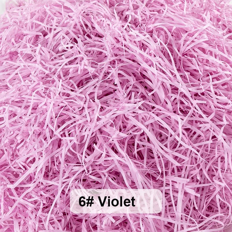 Bunte Raffia Papier-Schnipsel und -Stränge, geschreddertes Knister-Konfetti zum Verpacken