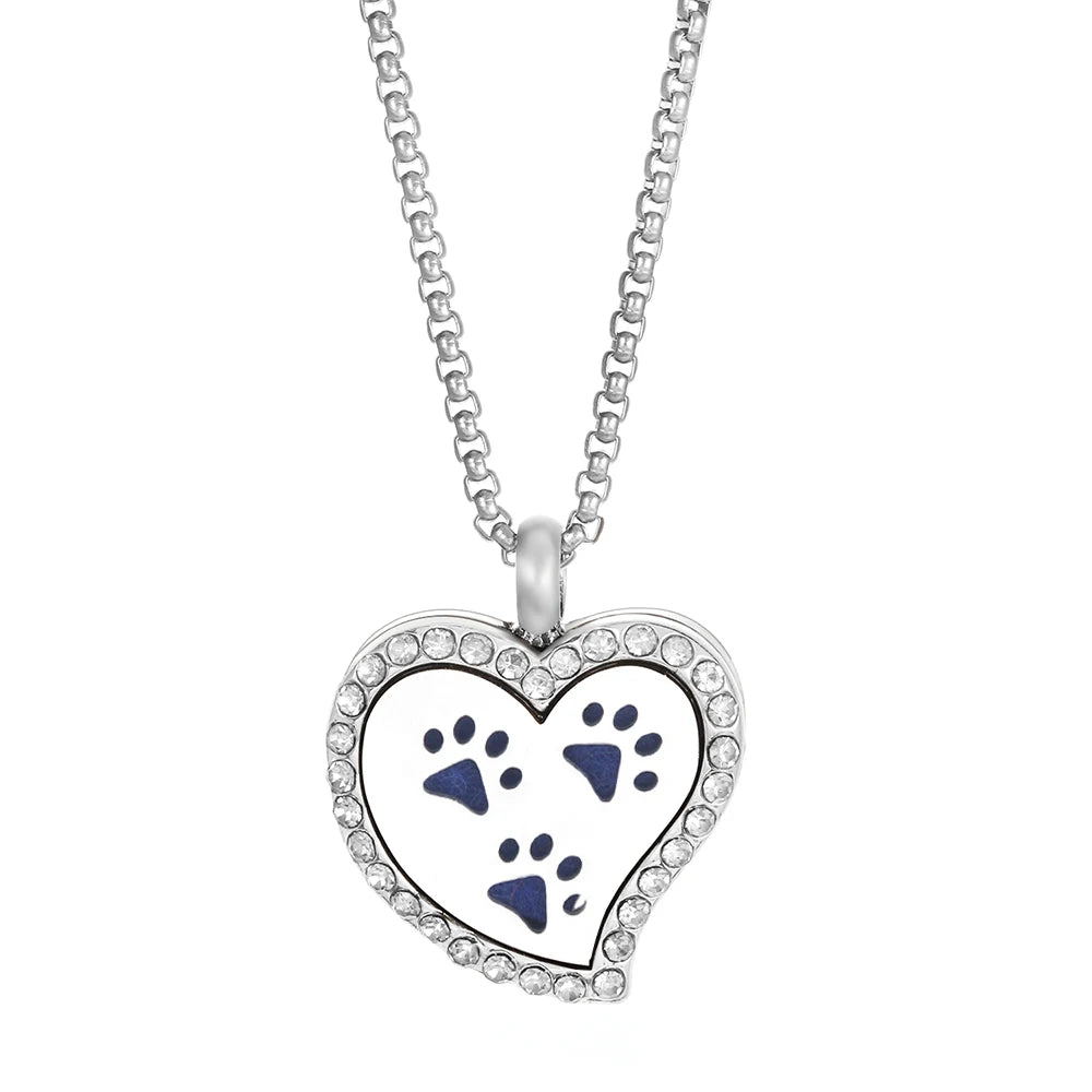 Duftschmuck Anhänger Herzförmig Aroma Therapie Parfüm Medaillon Diffusor Halskette