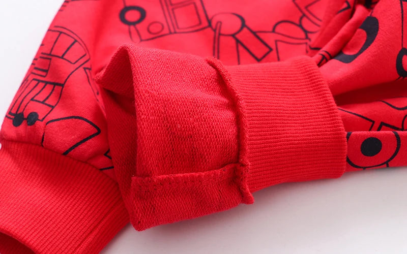 Little Maven Baby Jungen Jogginghose Cartoon Fahrzeuge