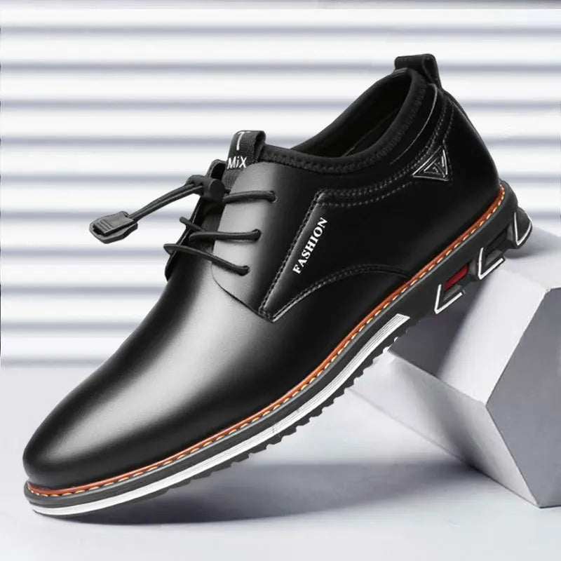 Britische Herren Casual Lederschuhe Komfortable Low-top Schuhe