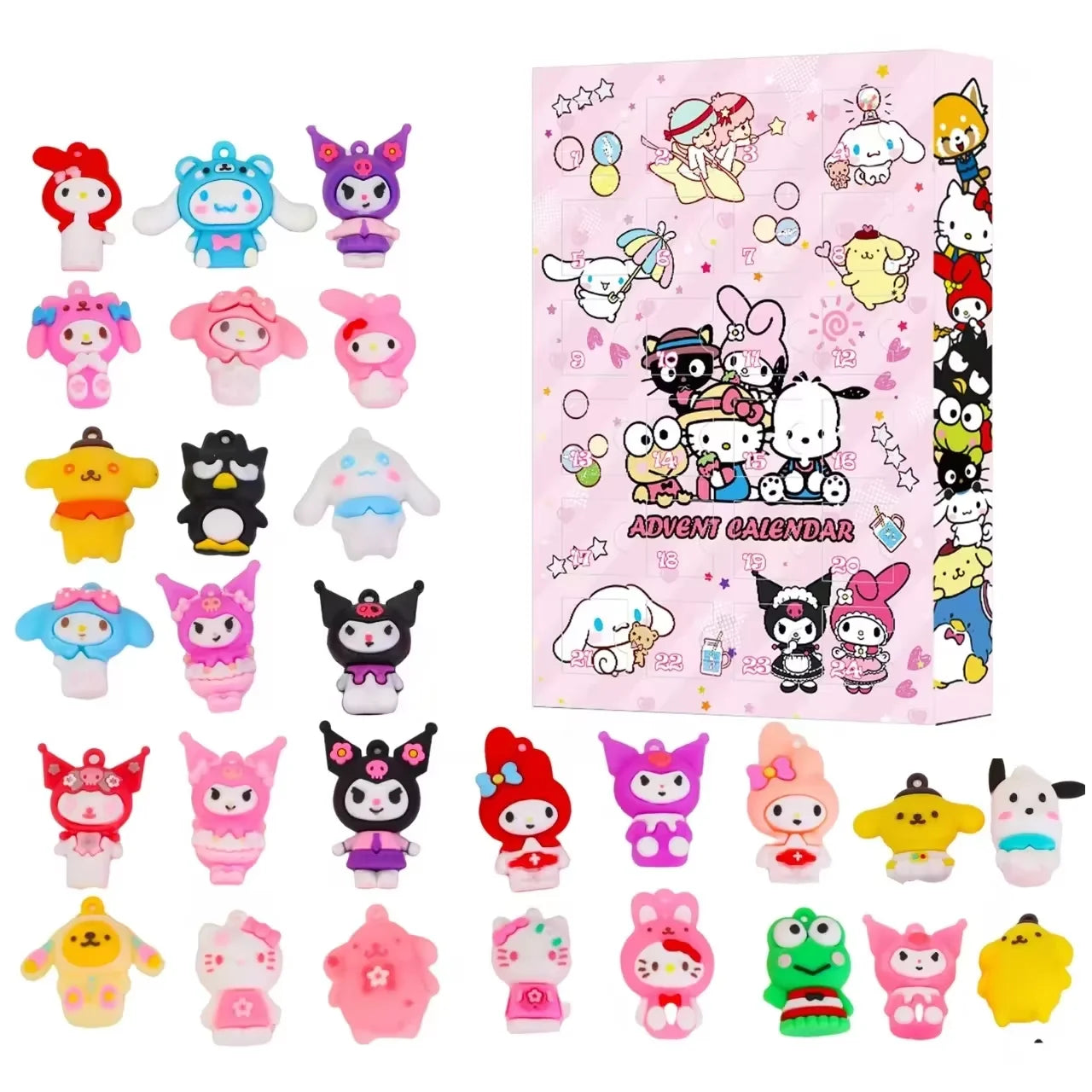 Miniso Sanrio Weihnachts Adventskalender Anime Figuren Modelle