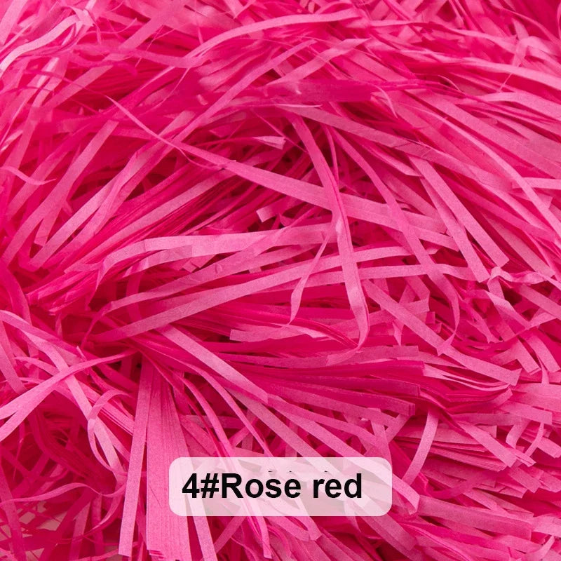 Bunte Raffia Papier-Schnipsel und -Stränge, geschreddertes Knister-Konfetti zum Verpacken