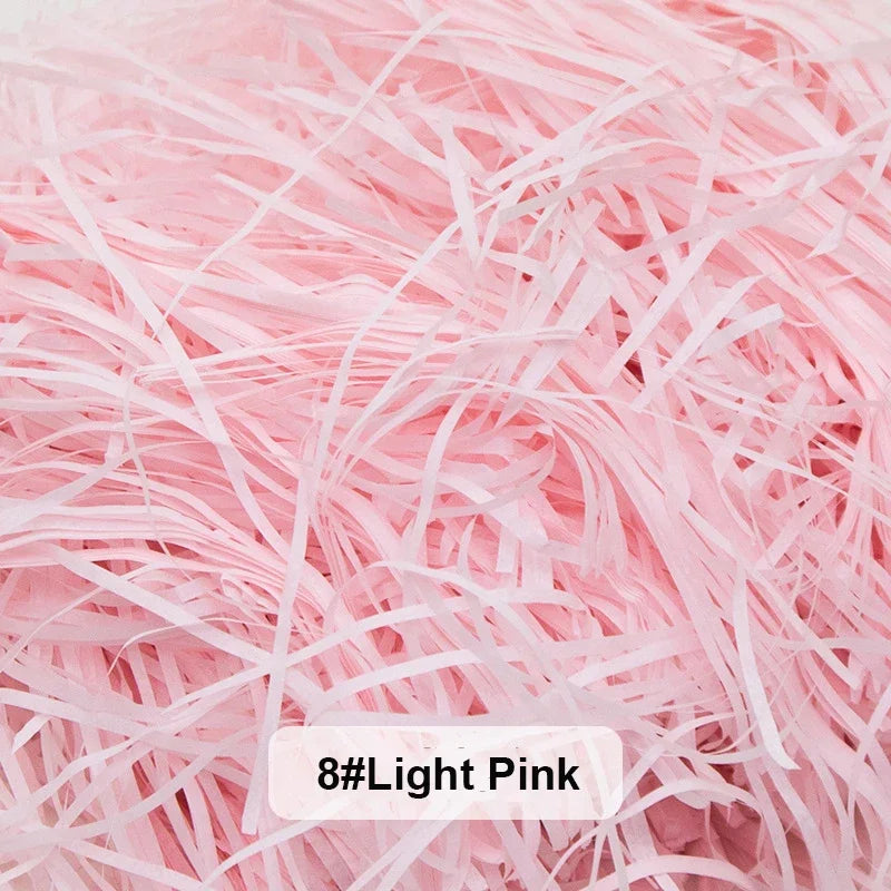 Bunte Raffia Papier-Schnipsel und -Stränge, geschreddertes Knister-Konfetti zum Verpacken