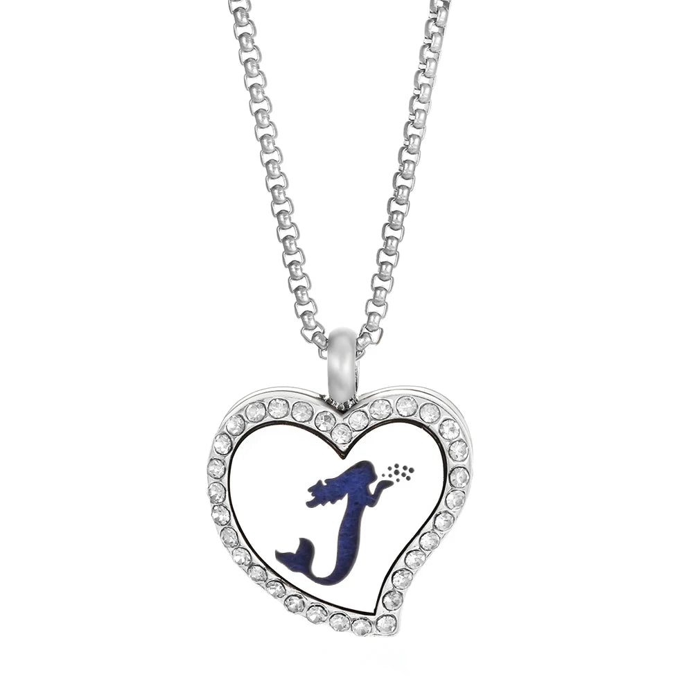 Duftschmuck Anhänger Herzförmig Aroma Therapie Parfüm Medaillon Diffusor Halskette