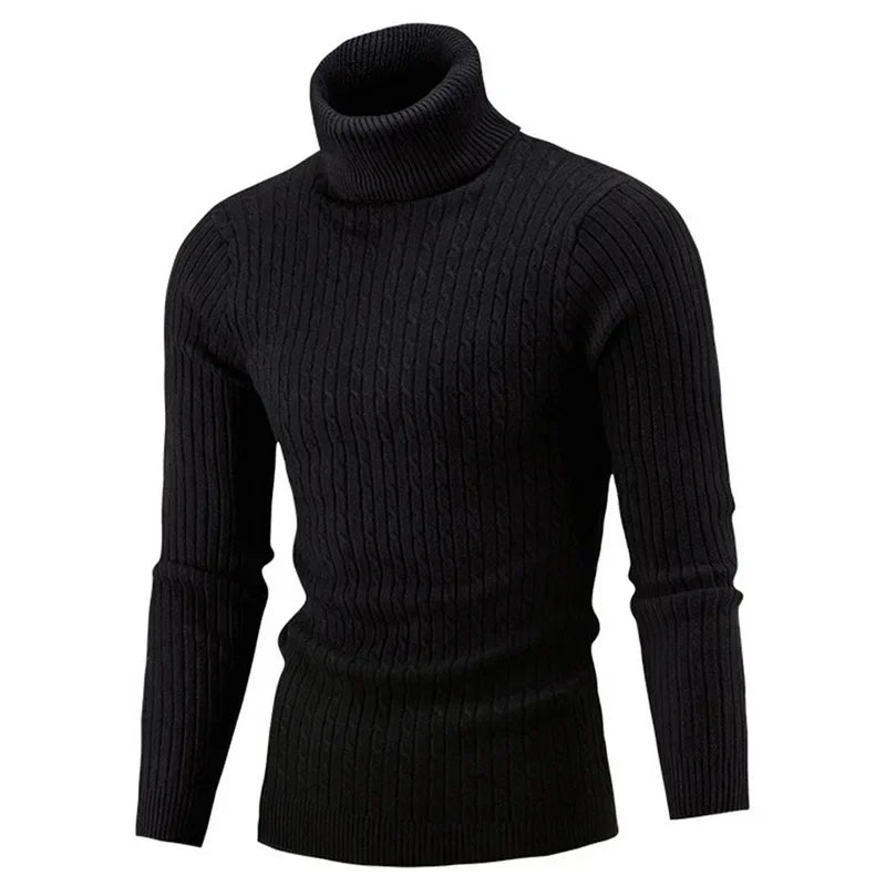 Herren Casual Rollkragen Pullover