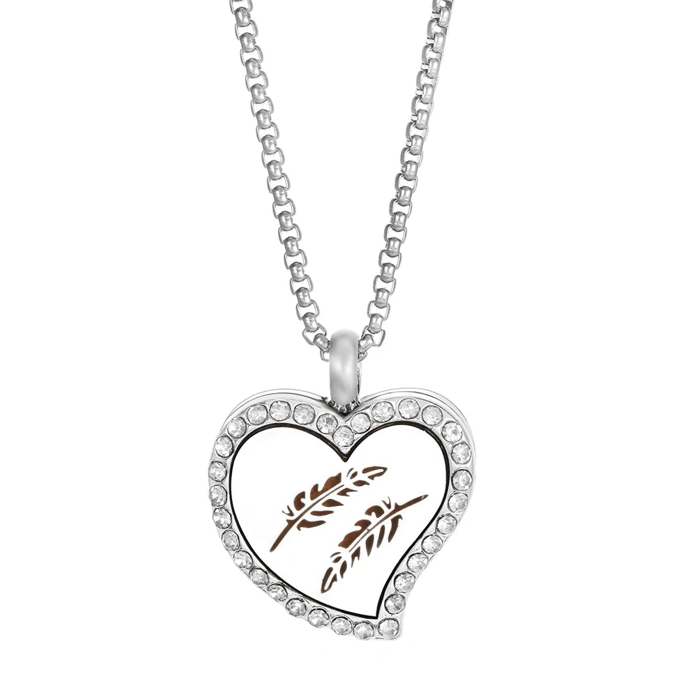 Duftschmuck Anhänger Herzförmig Aroma Therapie Parfüm Medaillon Diffusor Halskette