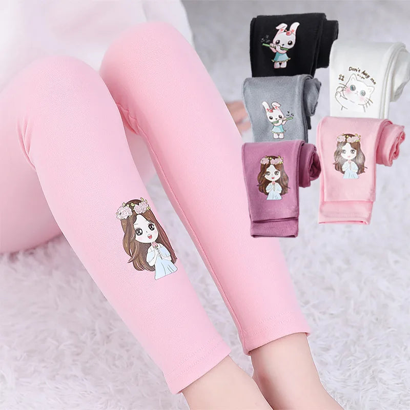 Little Maven Baby Mädchen einfarbige Leggings mit Print
