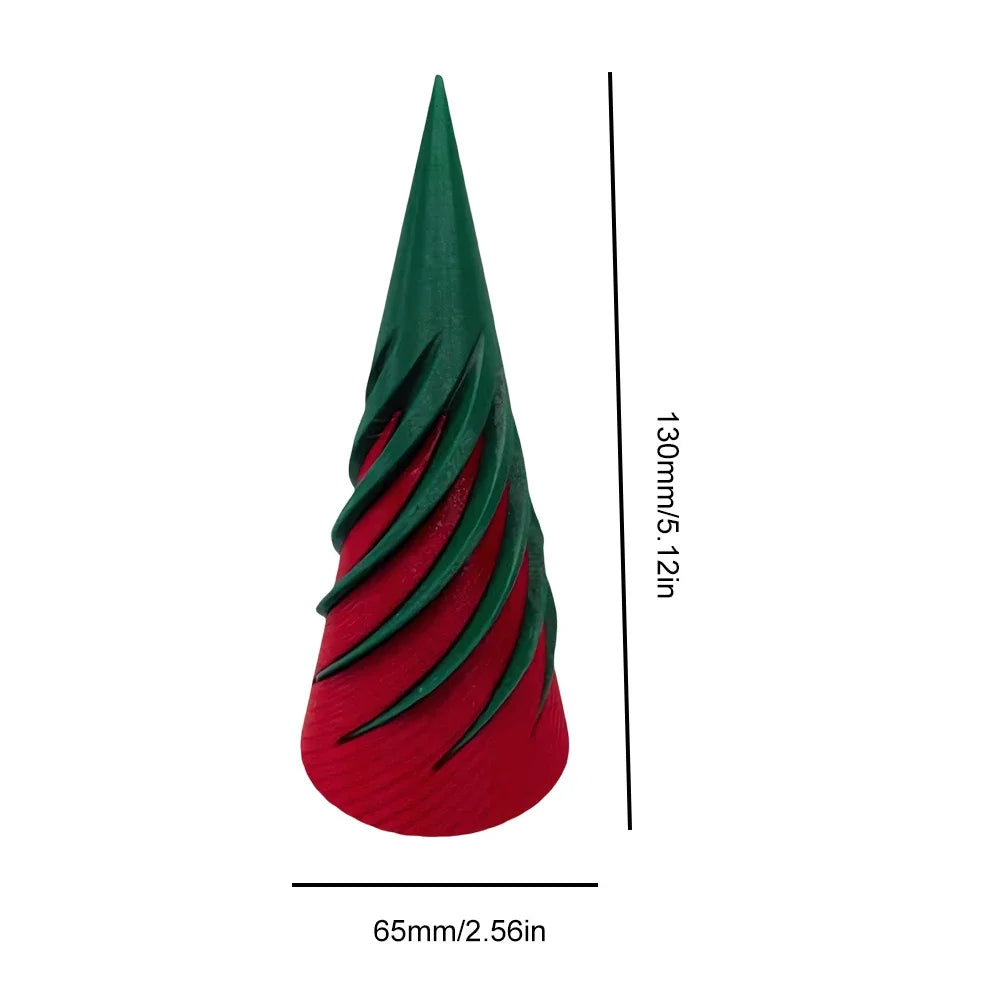 Unmögliche Spiral Pyramide Durchgangsskulptur 3D gedruckt, Helix Schraube, Anti Stress