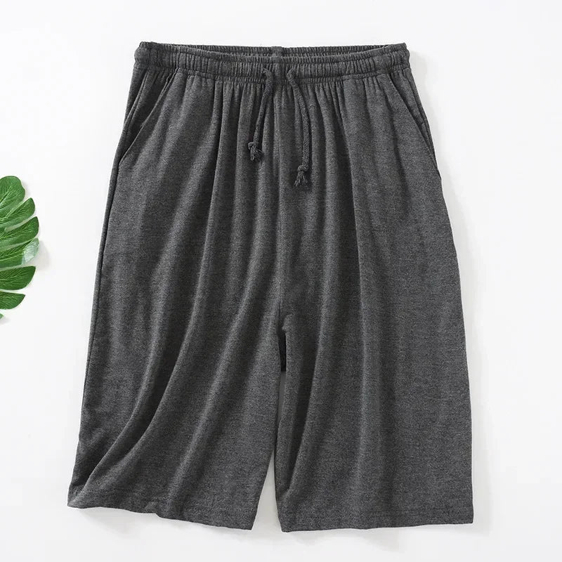 Herren Modal Baumwolle Shorts weiche Fünf-Punkt-Design Übergröße