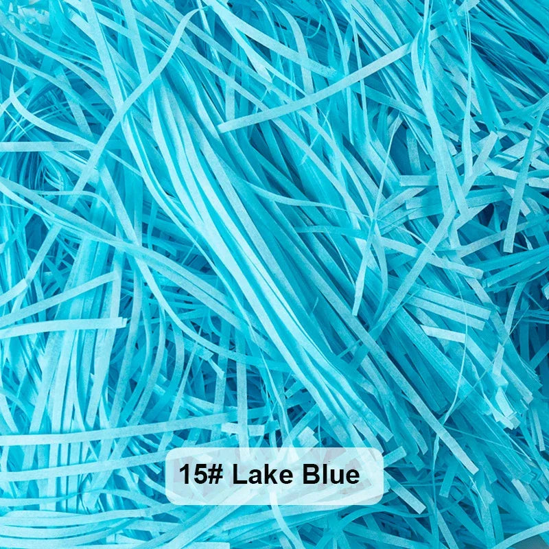 Bunte Raffia Papier-Schnipsel und -Stränge, geschreddertes Knister-Konfetti zum Verpacken