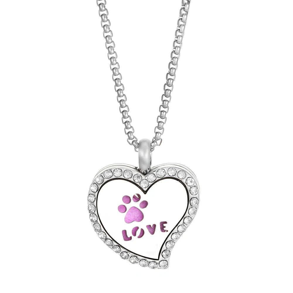 Duftschmuck Anhänger Herzförmig Aroma Therapie Parfüm Medaillon Diffusor Halskette