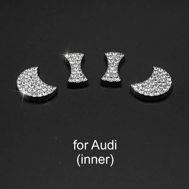 Auto Bling Lenkrad Logo Aufkleber Strass