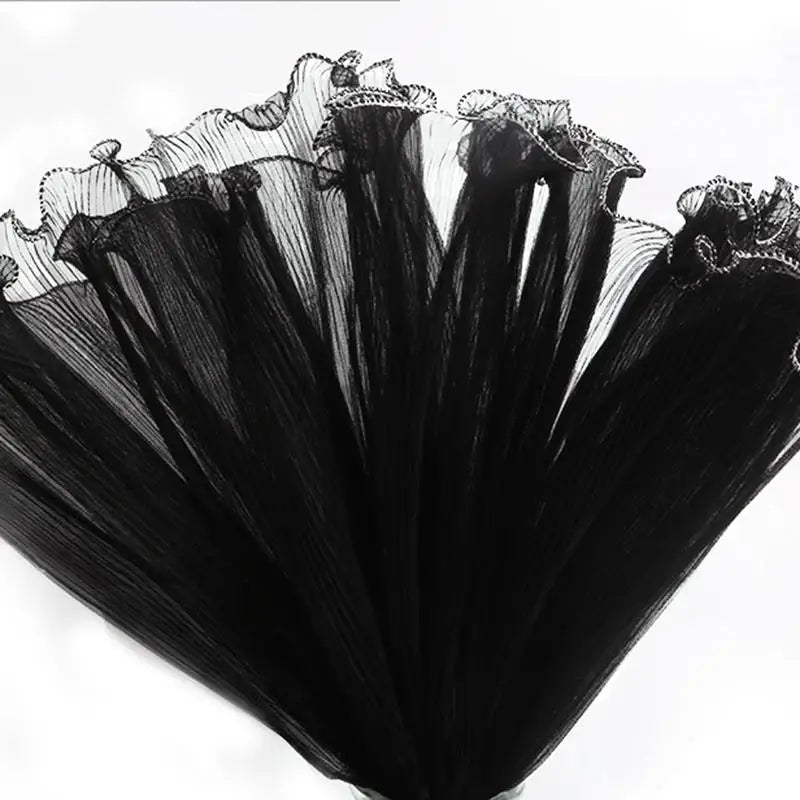 Blumenpapier Perlenwellengarn Blumenverpackung Spitzennetz 28x3,66 cm