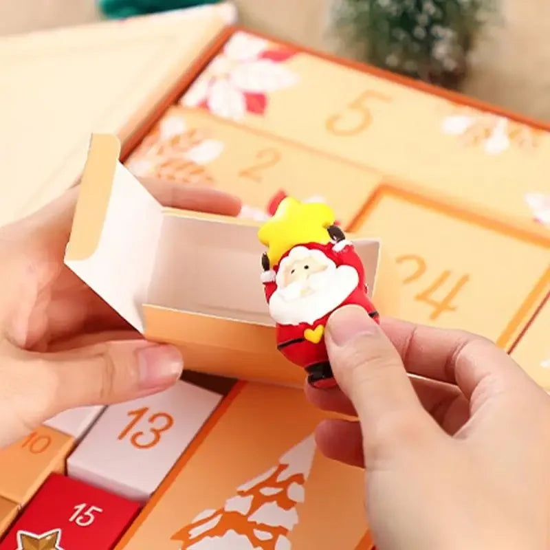 DIY Adventskalender Weihnachts Geschenk Box 24 Tage Countdown-Kalender leer