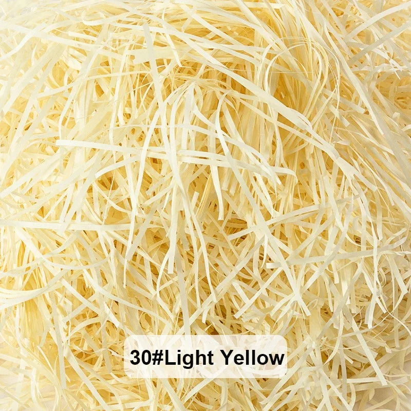 Bunte Raffia Papier-Schnipsel und -Stränge, geschreddertes Knister-Konfetti zum Verpacken