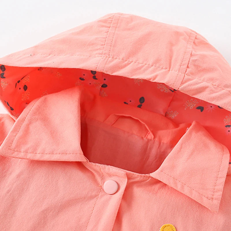 Little Maven Baby Mädchen Jacke Mantel Stickerei Erdbeere
