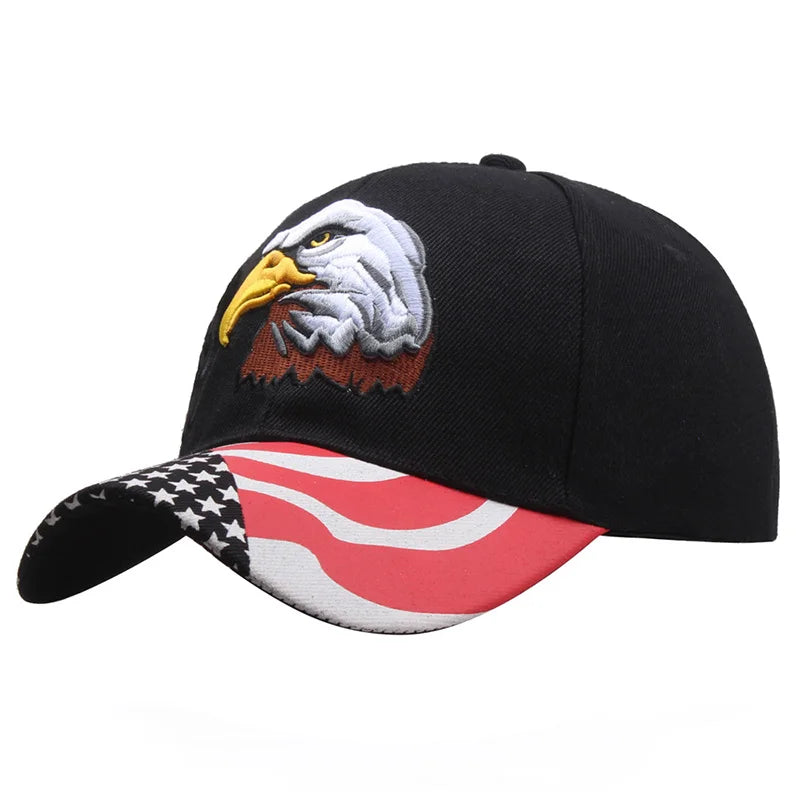 Unisex USA Flagge Baseball Kappe Patriotischen Amerikanischen Weißkopfseeadler