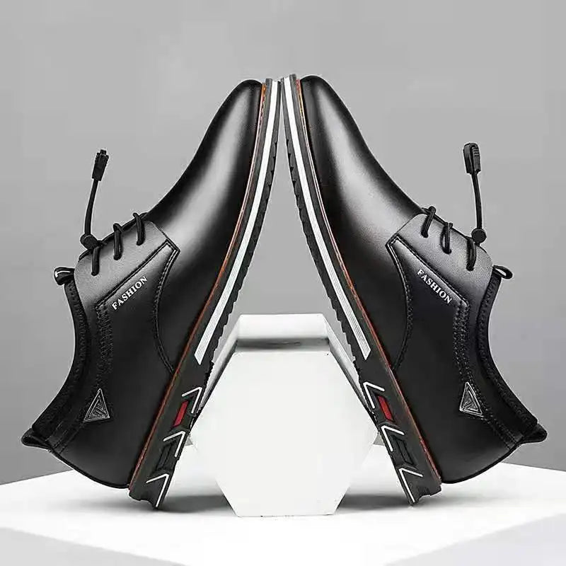 Britische Herren Casual Lederschuhe Komfortable Low-top Schuhe