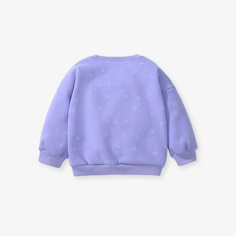 Little Maven Baby Mädchen Sweatshirt warmer Fleece Cartoon Schnecke