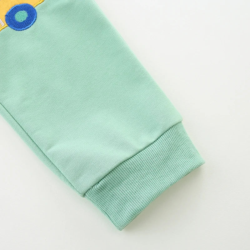 Little Maven Baby Jungen Jogginghose Stickerei Cartoon Bagger