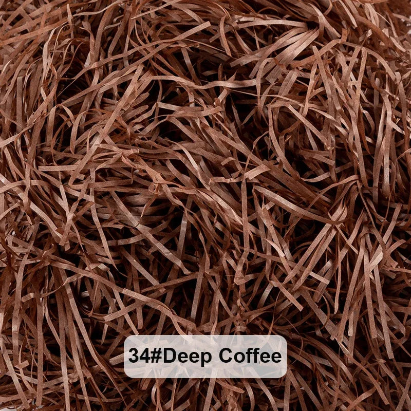 Bunte Raffia Papier-Schnipsel und -Stränge, geschreddertes Knister-Konfetti zum Verpacken