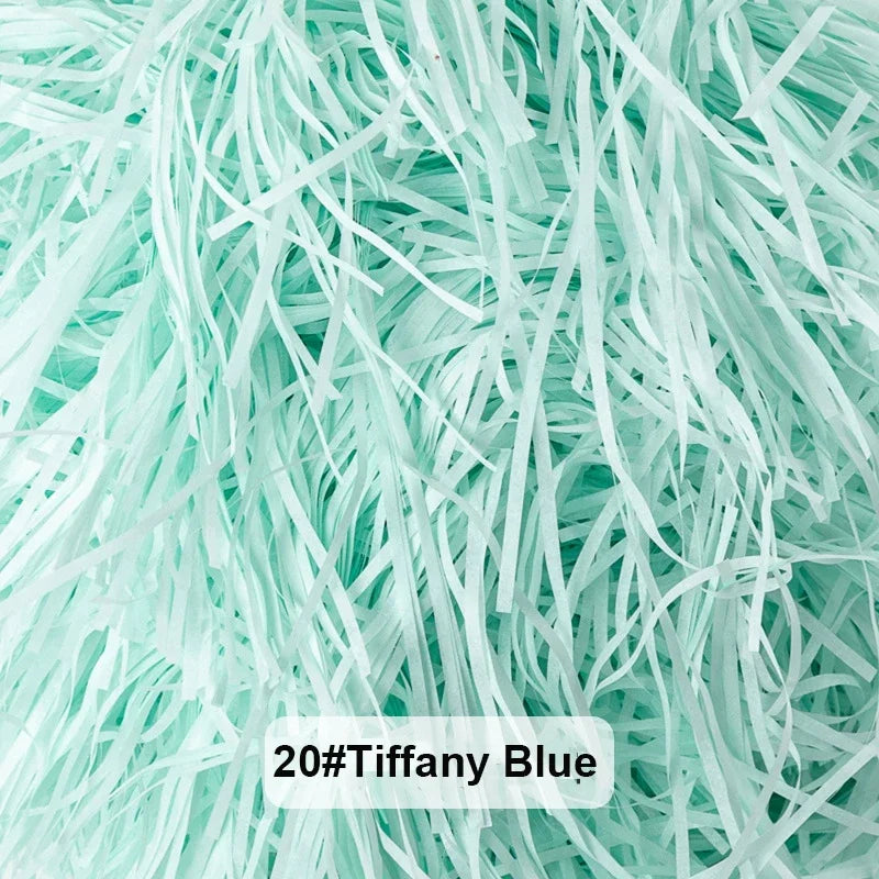 Bunte Raffia Papier-Schnipsel und -Stränge, geschreddertes Knister-Konfetti zum Verpacken