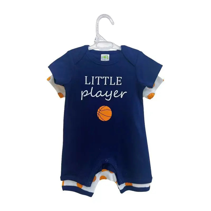 Little Maven Baby Jungen Strampler 3-teiliges Sommer Set Basketball Print