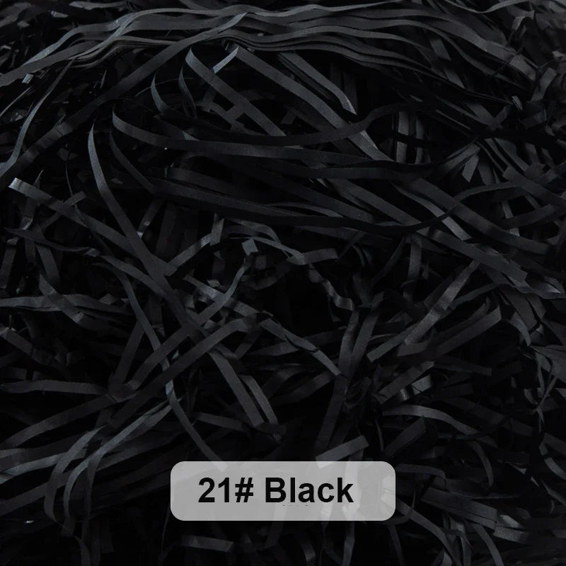 Bunte Raffia Papier-Schnipsel und -Stränge, geschreddertes Knister-Konfetti zum Verpacken