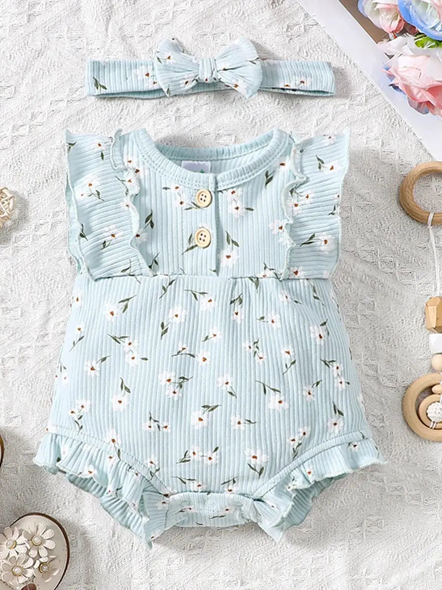 Little Maven Baby Sommer Strampler 2-teilig