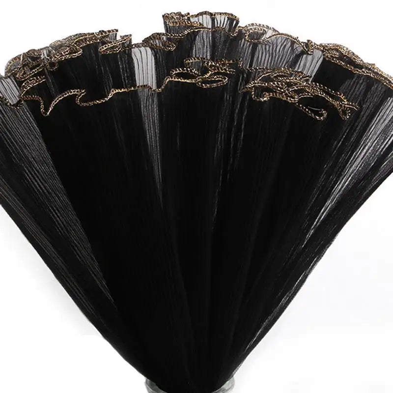 Blumenpapier Perlenwellengarn Blumenverpackung Spitzennetz 28x3,66 cm