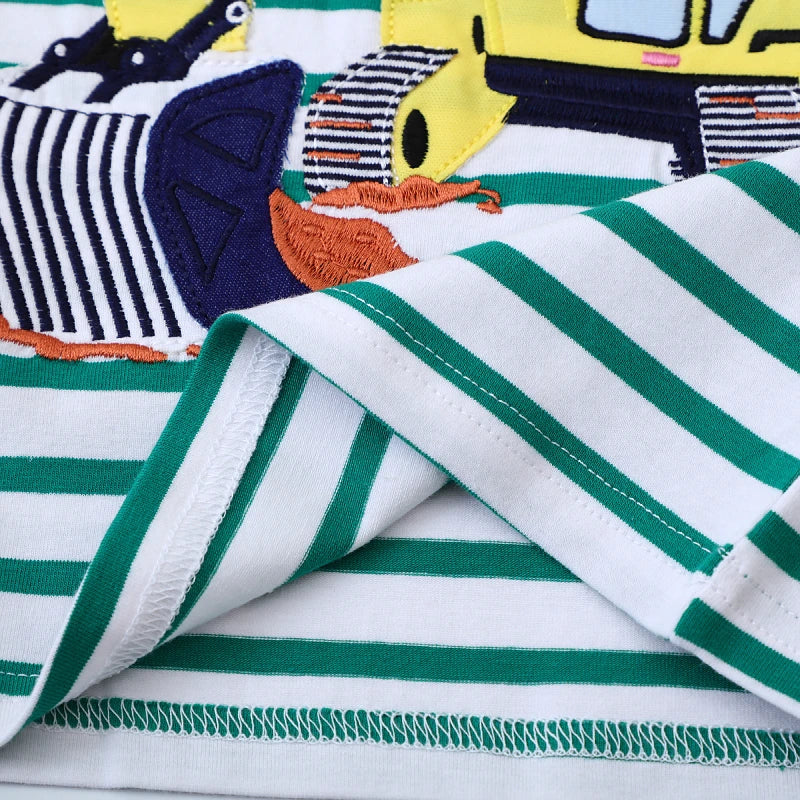 Little Maven Baby Jungen Oberteil Top Cartoon Bagger