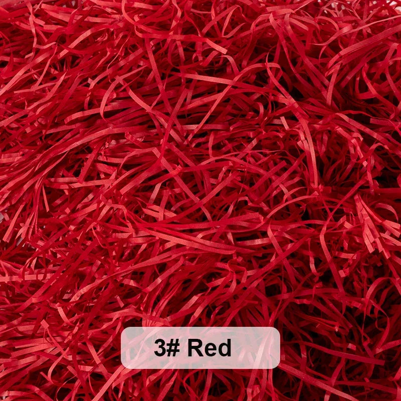 Bunte Raffia Papier-Schnipsel und -Stränge, geschreddertes Knister-Konfetti zum Verpacken